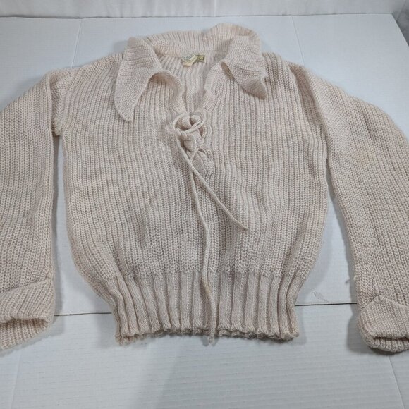lazarus Sweaters - Vintage Sweater made Italy mohair blend size medium sweater cream color Lazarus